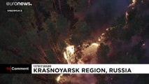 شاهد: الحرائق تلتهم حوالي 1.2 مليون هكتار من غابات روسيا