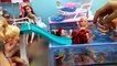 Anna and Elsa Dolls Pool Party! Water Slide! And-- ELSA,ANNA,ARIEL,MERIDA,CINDERELLA Toddlers TOY
