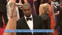 Kanye West Cries While Talking About Abortion and Daughter North at South Carolina Campaign Rally