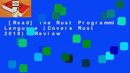 [Read] The Rust Programming Language (Covers Rust 2018)  Review