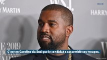 Kanye West lance sa campagne présidentielle en larmes