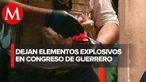 Dejan explosivos en congreso estatal de Guerrero