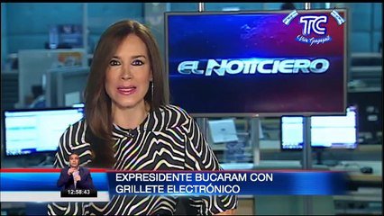 Le colocaron grillete electrónico al expresidente Abdalá Bucaram