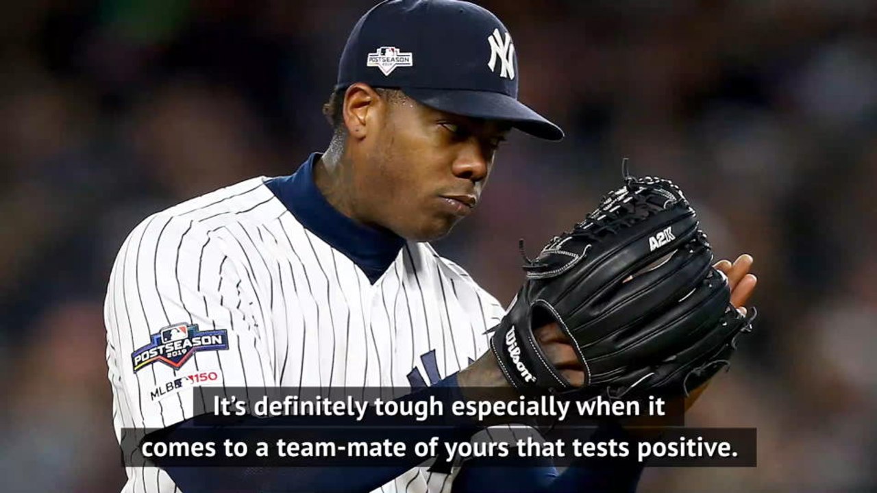 Yankees closer Chapman 'doing well' after testing positive for coronavirus