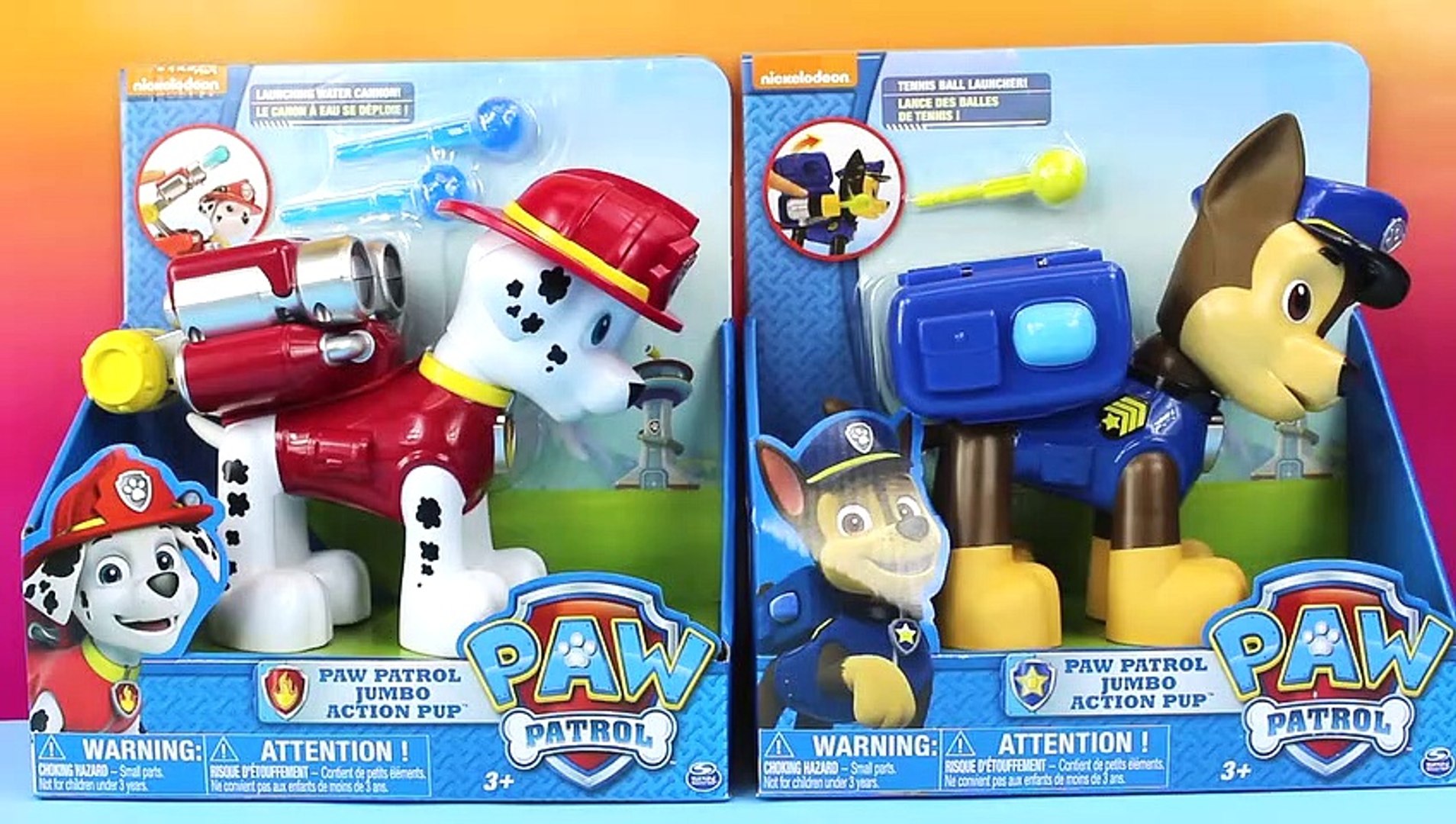 Paw Patrol Jumbo Action Pups Chase & Marshall put out a Fire Peppa Pig -  video Dailymotion