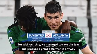 Atalanta deserved to win at Juventus - Gasperini