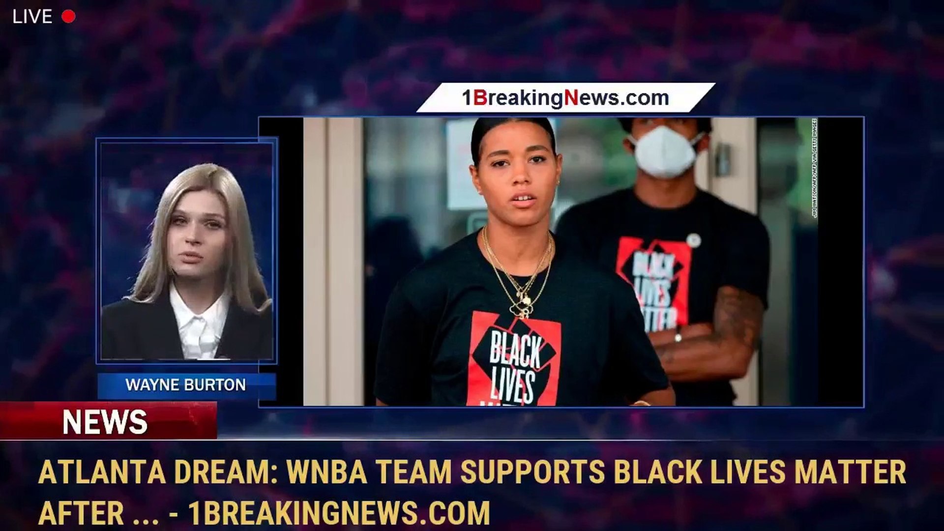 Atlanta Dream: WNBA team supports Black Lives Matter after  -  1BreakingNews.com - video Dailymotion