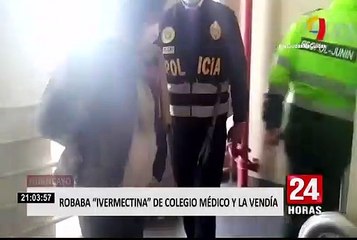 Tải video: Huancayo: detienen a mujer que robaba Ivermectina del Colegio Médico y la vendía en redes sociales