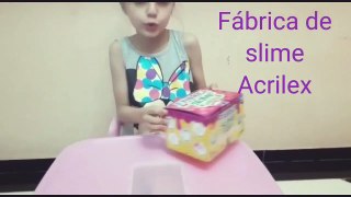 Fábrica de slime Acrilex  com Sophia Isabella Alice