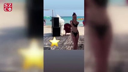 Merve Boluğur'dan tatil dansı