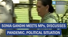 Sonia Gandhi Meets Mps, Discusses Pandemic, Political Situation