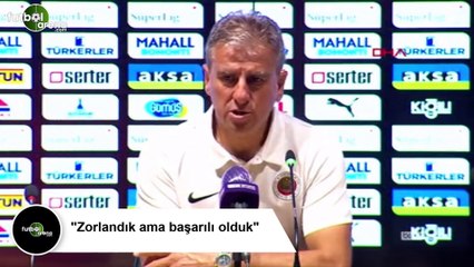 Hamza Hamzaoğlu: "Zorlandık ama başarılı olduk"