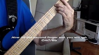 C minor 7 (Cm7) guitar chord in different positions