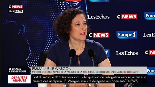 Emmanuelle Wargon, ministre déléguée en charge du logement dénonce «le risque de l'égoïsme des centres des métropoles», dans #LeGrandRDV