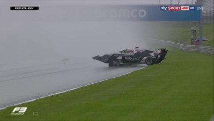 F3 Styria 2020 Race 1  Small Pile Up Big Rain Red Flag