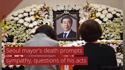 Seoul mayor's death prompts sympathy, questions of his acts, and other top stories from July 12, 2020.