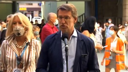 Feijóo anima a votar y dice que ir a un colegio electoral es "uno de los lugares más seguros"