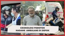 Detik-detik Pengendara Motor Maki-maki Hadang Mobil Ambulans