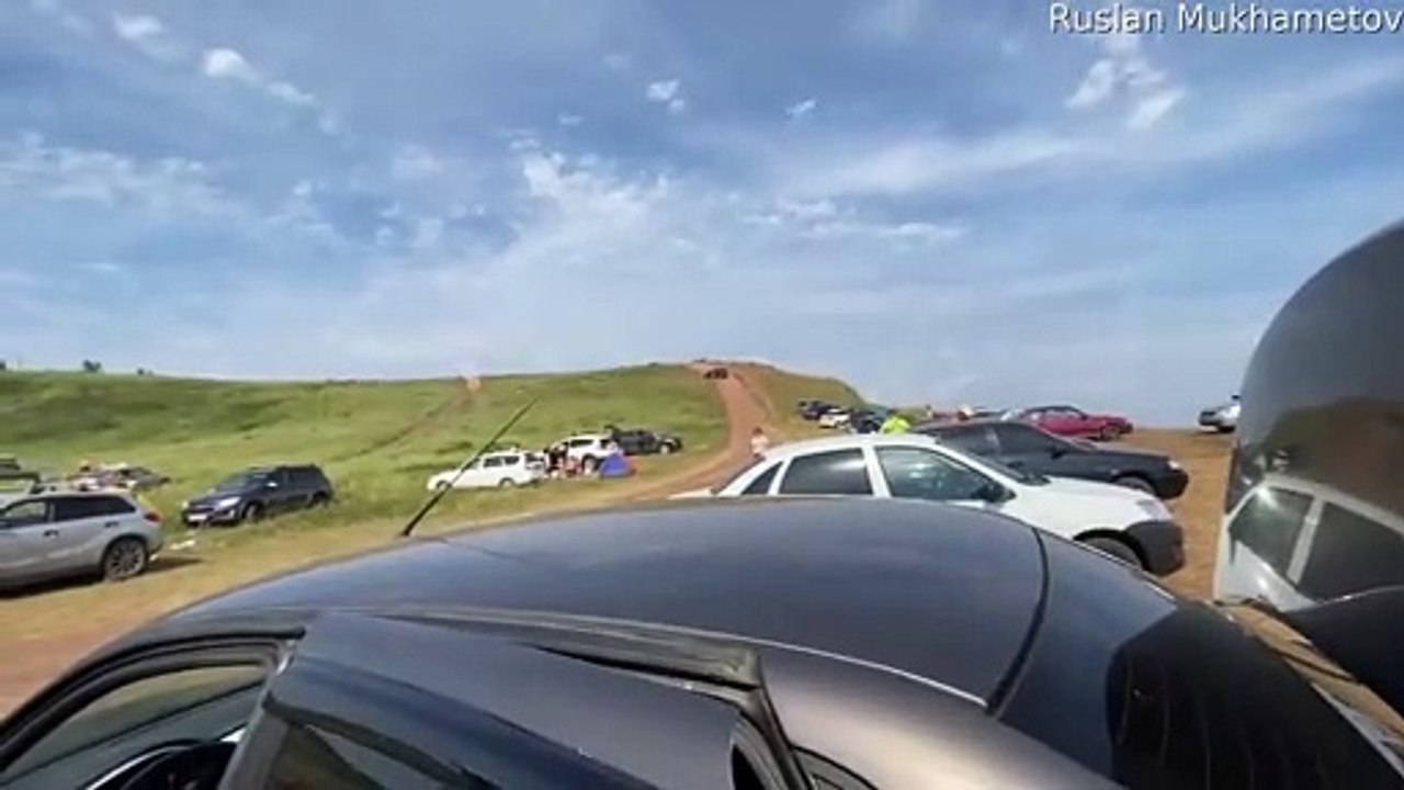Driverless Car Rolls Down Hillside