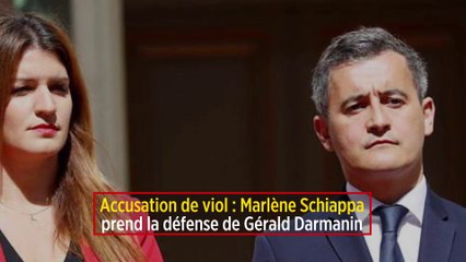Accusation de viol : Marlène Schiappa prend la défense de Gérald Darmanin