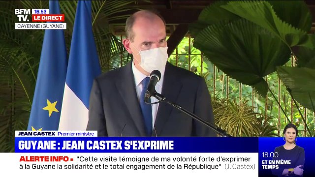 Jean Castex sur la gestion de la crise sanitaire en Guyane: Sans doute tout n'a pas été parfait