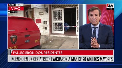 Por un principio de incendio, fallecieron 2 adultos mayores y otros 47 debieron ser asistidos