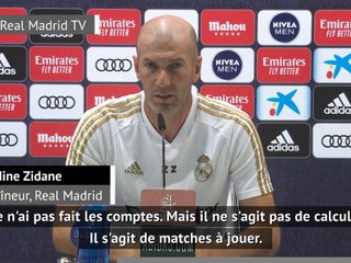 36e j. - Zidane ne veut pas parler du titre