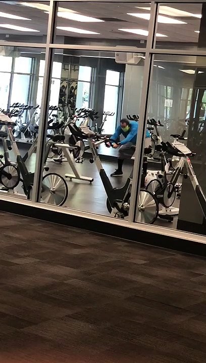 Man Forgets How to Use Exercise Bike