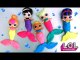 Play Doh LOL Surprise Dolls Mix Up Heads Mermaid Sparkles LOL Lil Outrageous Littles