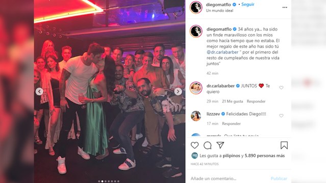 Carla Barber, el mejor regalo de Diego Matamoros en su 34 cumpleaños