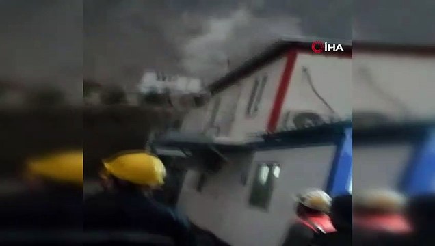 Şiddetli yağış sonrası Yusufeli Barajı şantiyesinde sel