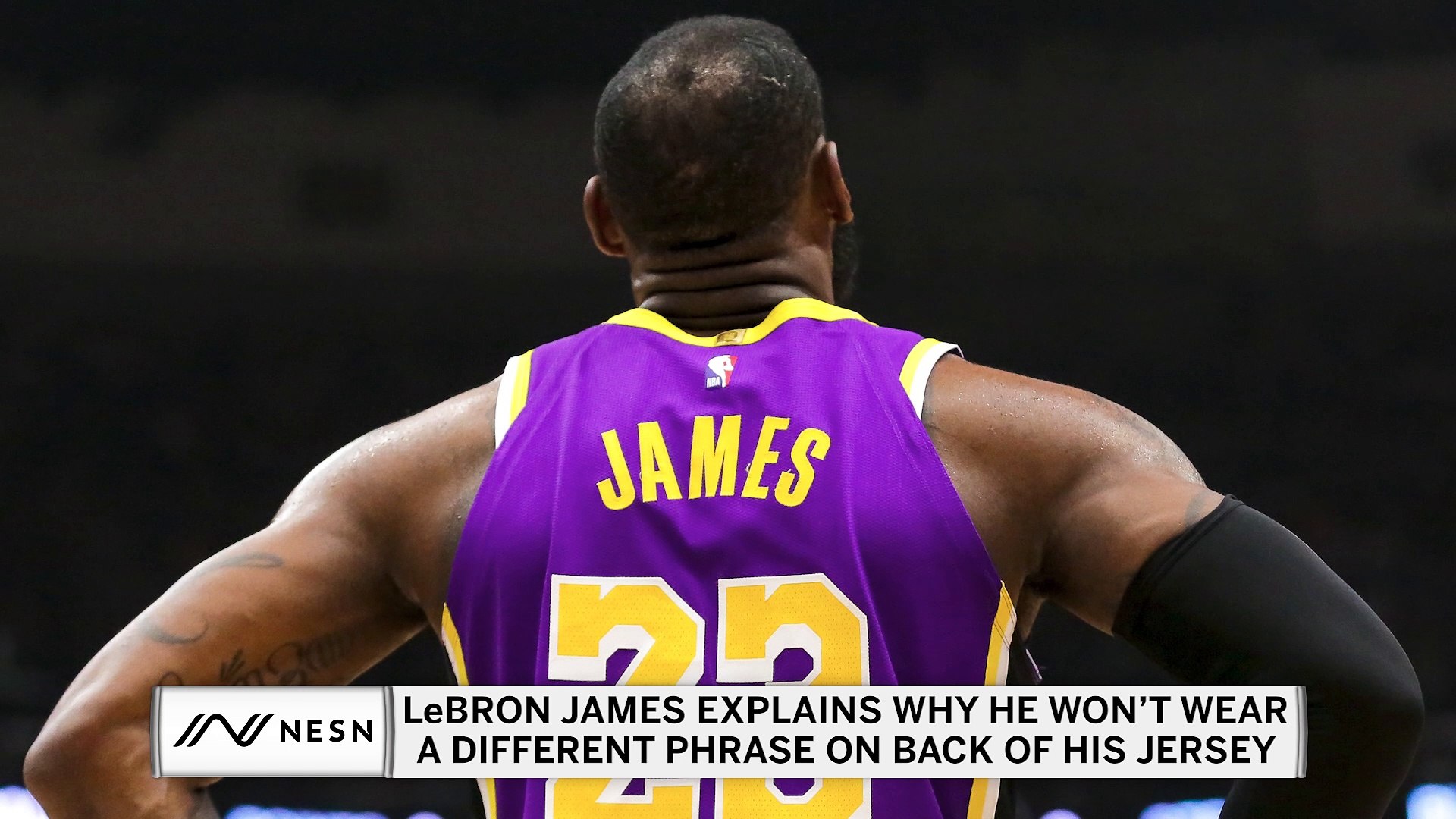 LeBron James Explains Why He Won't Change Name On Back Of Jersey - video  Dailymotion