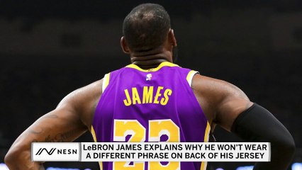 LeBron James Explains Why He Won't Change Name On Back Of Jersey