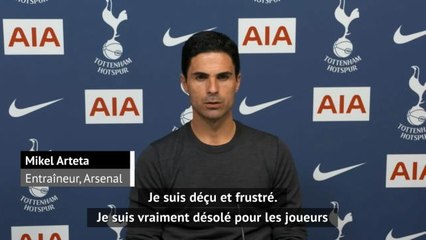 35e j. - Arteta : "Déçu et frustré"