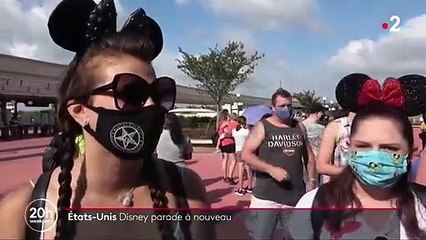 États-Unis : Disneyworld rouvre à Orlando, Trump porte un masque
