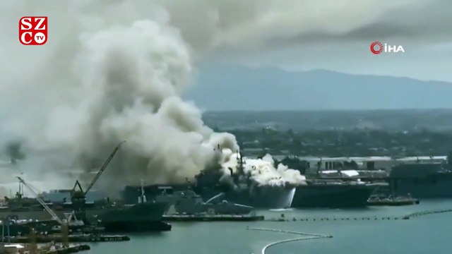 ABD’de savaş gemisinde yangın çıktı