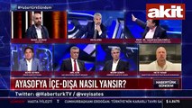 Canlı yayında Hacısalihoğlu ve Saymaz arasında Ayasofya tartışması çıktı