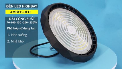 Giới thiệu đèn led highbay UFO