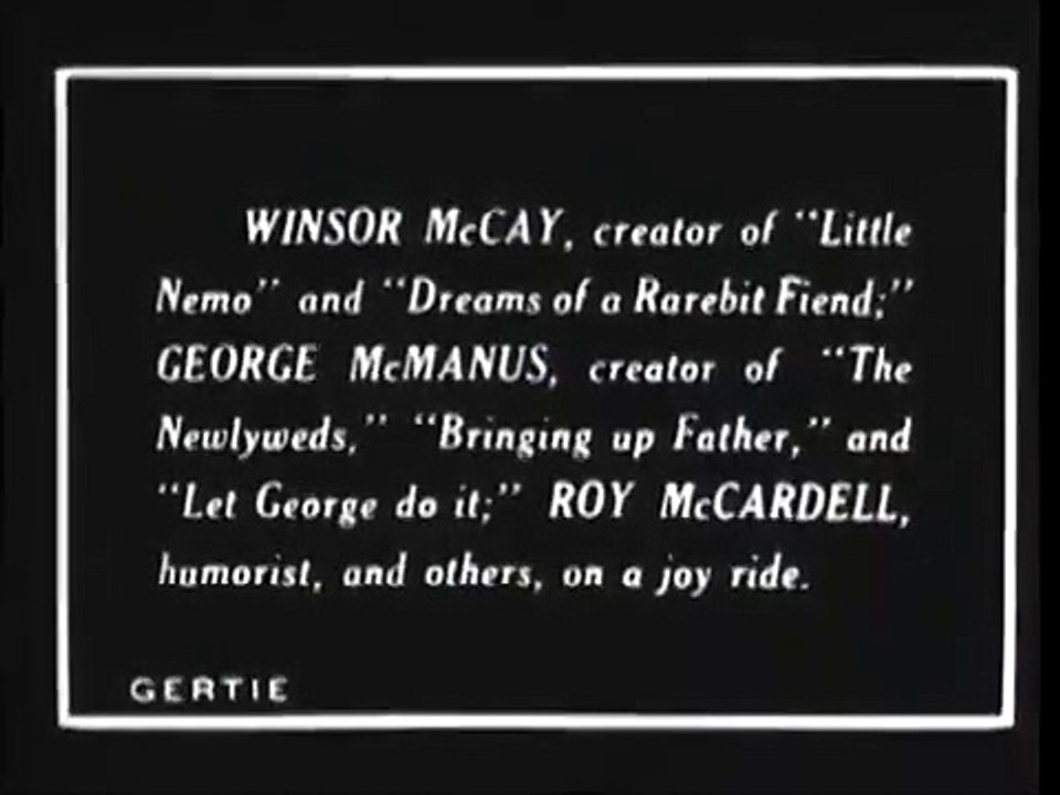 Gertie the Dinosaur 1914 - World's 1st Keyframe Animation Cartoon