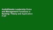 AudioEbooks Leadership Roles and Management Functions in Nursing: Theory and Application P-DF