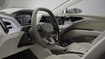 The new Audi Q4 Sportback e-tron concept Interior Design in the studio
