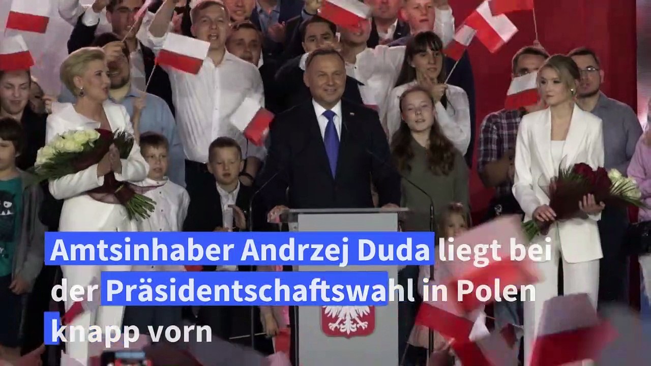 Duda bei präsidentschaftswahl in polen offenbar knapp vorn