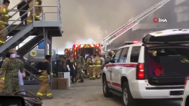 - ABD'de yanan savaş gemisinde 21 kişinin yaralandığı açıklandı