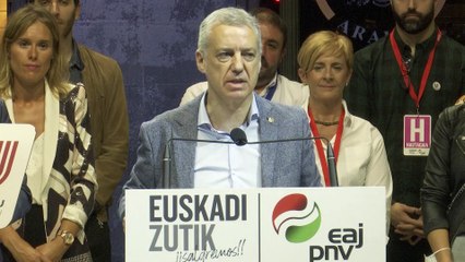 Urkullu: "La sociedad vasca ha hablado. Ahora, manos a la obra"