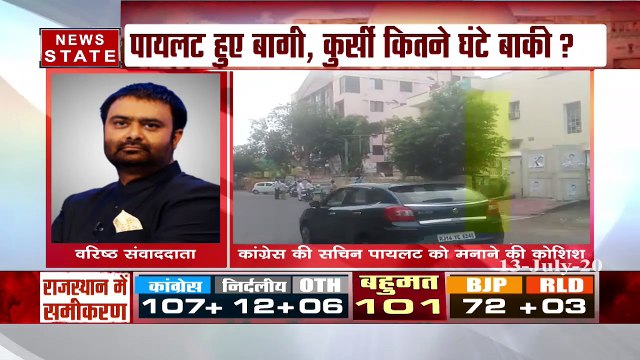 Sachin Pilot's posters are removes from outside Congress office