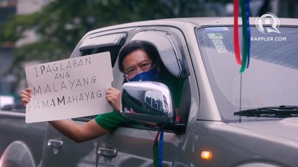 #IbalikAngABSCBN noise barrage at Ayala Triangle