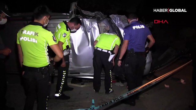 Devrilen minibüsün sürücüsü öldü