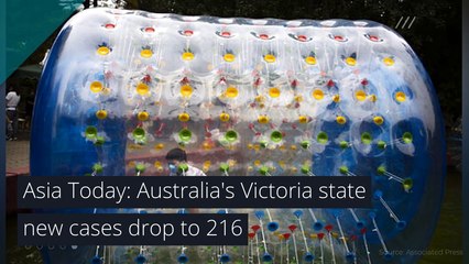 Asia Today: Australia's Victoria state new cases drop to 216, and other top stories from July 13, 2020.
