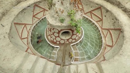 65 Days My Building Water Tank Underground Swimming Pool And Temple Underground House by Z videos
