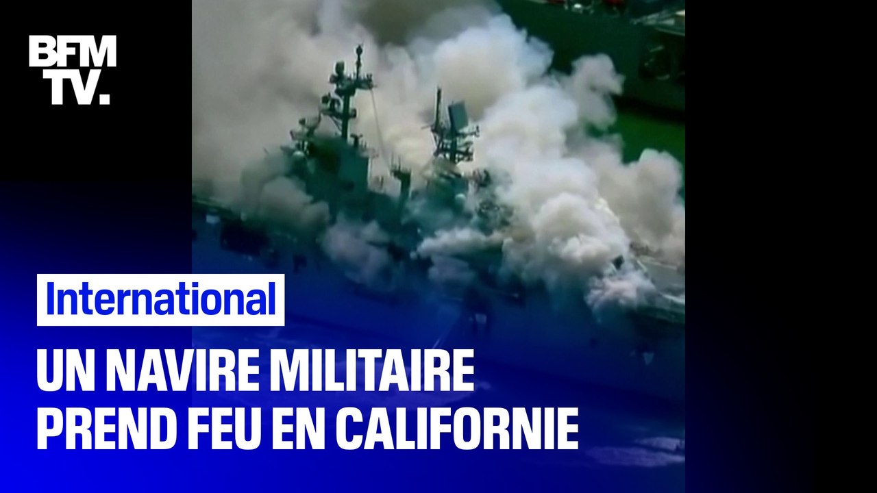 Un navire militaire prend feu en Californie, faisant plus de 20 blessés